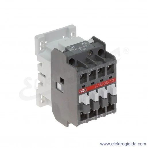 Stycznik A16-30-10 24V AC 50/60 HZ, 1NO, 7.5KW/400V AC-3, 30A AC-1, 3-polowy Stycznik A16-30-10 24V AC 50/60 HZ, 1NO, 7.5KW/400V AC-3, 30A AC-1, 3-polowy