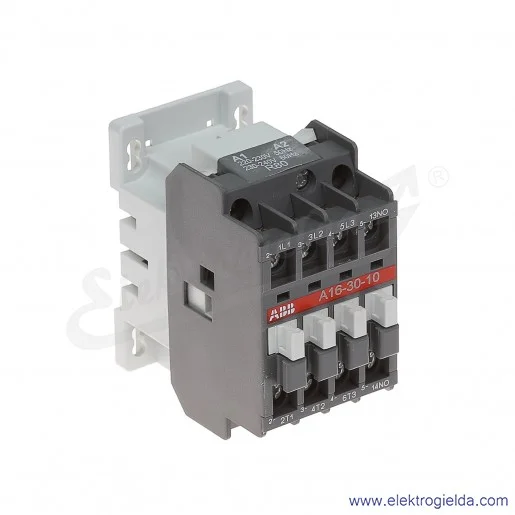 Stycznik A16-30-10 230V AC 50/60 HZ, 1NO, 7.5KW/400V AC-3, 30A AC-1, 3-polowy Stycznik A16-30-10 230V AC 50/60 HZ, 1NO, 7.5KW/400V AC-3, 30A AC-1, 3-polowy