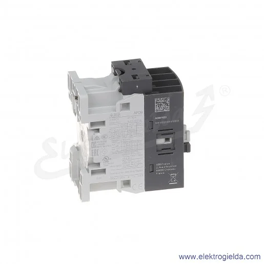 Stycznik AF09-30-10-11 24-60V AC/DC, 1NO, 4KW/400V 9A AC-3, 25A AC-1, 3-polowy Stycznik AF09-30-10-11 24-60V AC/DC, 1NO, 4KW/400V 9A AC-3, 25A AC-1, 3-polowy