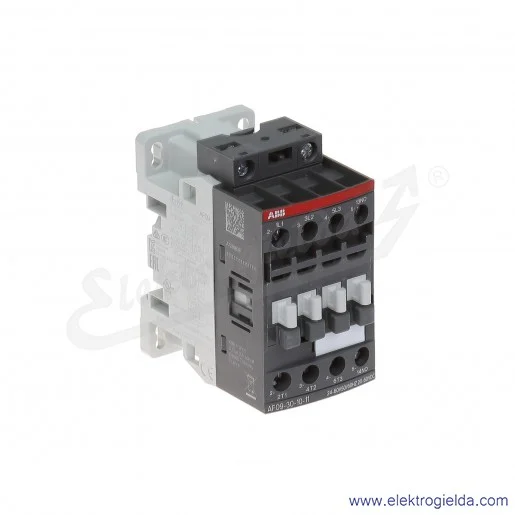 Stycznik AF09-30-10-11 24-60V AC/DC, 1NO, 4KW/400V 9A AC-3, 25A AC-1, 3-polowy Stycznik AF09-30-10-11 24-60V AC/DC, 1NO, 4KW/400V 9A AC-3, 25A AC-1, 3-polowy