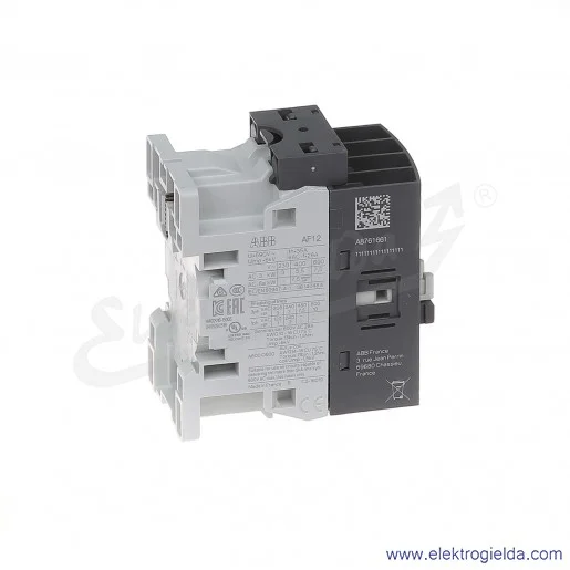 Stycznik AF12-30-10-11 24-60V AC/DC, 1NO, 5.5KW/400V 12A AC-3, 28A AC-1, 3-polowy Stycznik AF12-30-10-11 24-60V AC/DC, 1NO, 5.5KW/400V 12A AC-3, 28A AC-1, 3-polowy