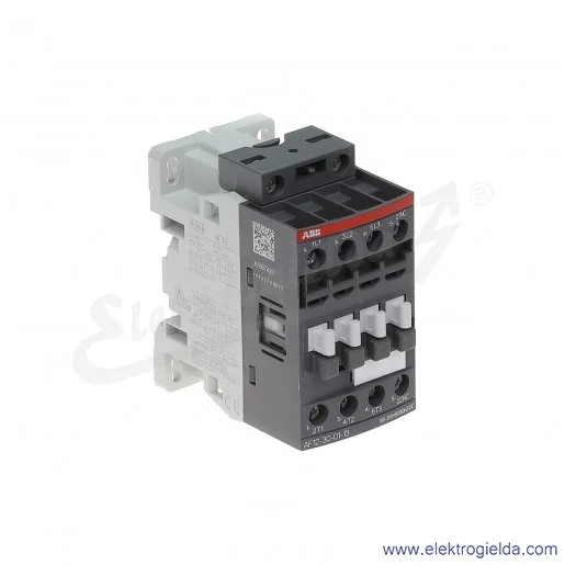 Stycznik AF12-30-01-13 100-250V AC/DC, 1NC, 5.5KW/400V 12A AC-3, 28A AC-1, 3-polowy Stycznik AF12-30-01-13 100-250V AC/DC, 1NC, 5.5KW/400V 12A AC-3, 28A AC-1, 3-polowy