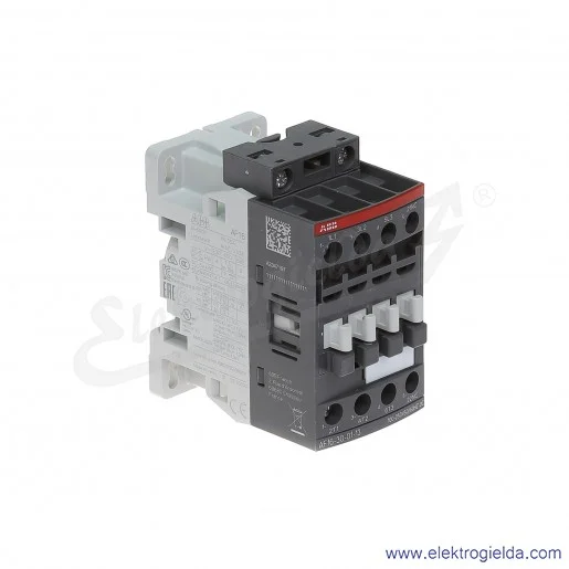 Stycznik AF16-30-01-13 100-250V AC/DC, 1NC, 7.5KW/400V 18A AC-3, 30A AC-1, 3-polowy Stycznik AF16-30-01-13 100-250V AC/DC, 1NC, 7.5KW/400V 18A AC-3, 30A AC-1, 3-polowy