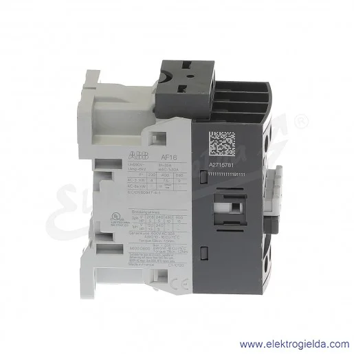 Stycznik AF16-30-01-13 100-250V AC/DC, 1NC, 7.5KW/400V 18A AC-3, 30A AC-1, 3-polowy Stycznik AF16-30-01-13 100-250V AC/DC, 1NC, 7.5KW/400V 18A AC-3, 30A AC-1, 3-polowy