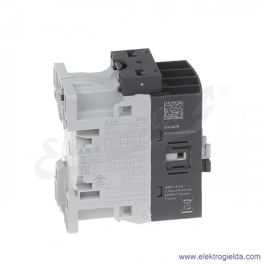 Stycznik AF16-30-10-13 100-250V AC/DC, 1NO, 7.5KW/400V 18A AC-3, 30A AC-1, 3-polowy Stycznik AF16-30-10-13 100-250V AC/DC, 1NO, 7.5KW/400V 18A AC-3, 30A AC-1, 3-polowy