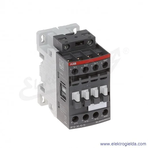 Stycznik AF12-30-10-13 100-250V AC/DC, 1NO, 5.5KW/400V 12A AC-3, 28A AC-1, 3-polowy Stycznik AF12-30-10-13 100-250V AC/DC, 1NO, 5.5KW/400V 12A AC-3, 28A AC-1, 3-polowy