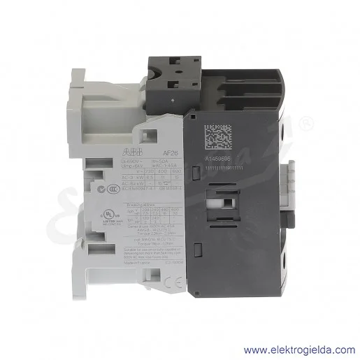 Stycznik AF26-30-00-11 24-60V AC/DC, 11KW/400V 26A AC-3, 45A AC-1, 3-polowy Stycznik AF26-30-00-11 24-60V AC/DC, 11KW/400V 26A AC-3, 45A AC-1, 3-polowy