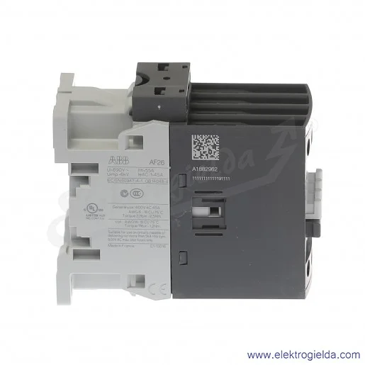 Stycznik AF26-40-00-12 48-130V AC/DC, 11KW/400V 26A AC-3, 45A AC-1, 4-polowy Stycznik AF26-40-00-12 48-130V AC/DC, 11KW/400V 26A AC-3, 45A AC-1, 4-polowy