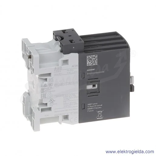 Stycznik AF26-40-00-13 110-250V AC/DC, 11KW/400V 26A AC-3, 45A AC-1, 4-polowy Stycznik AF26-40-00-13 110-250V AC/DC, 11KW/400V 26A AC-3, 45A AC-1, 4-polowy