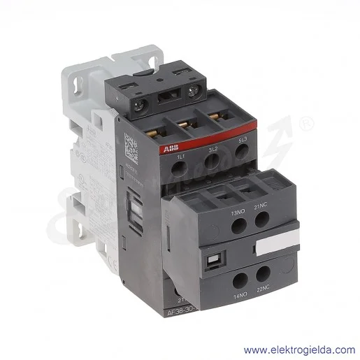 Stycznik AF38-30-11-13 100-250V AC/DC, 1NO+1NC, 18.5KW/400V 38A AC-3, 50A AC-1, 3-polowy Stycznik AF38-30-11-13 100-250V AC/DC, 1NO+1NC, 18.5KW/400V 38A AC-3, 50A AC-1, 3-polowy