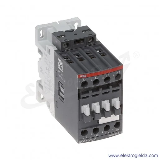 Stycznik AF38-40-00-13 100-250V AC/DC, 18.5KW/400V 38A AC-3, 50A AC-1, 4-polowy Stycznik AF38-40-00-13 100-250V AC/DC, 18.5KW/400V 38A AC-3, 50A AC-1, 4-polowy