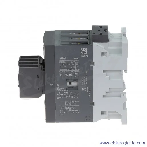 Stycznik AF40-30-22-11 24-60V AC/DC, 2NO+2NC, 18.5KW/400V 40A AC-3, 70A AC-1, 3-polowy Stycznik AF40-30-22-11 24-60V AC/DC, 2NO+2NC, 18.5KW/400V 40A AC-3, 70A AC-1, 3-polowy