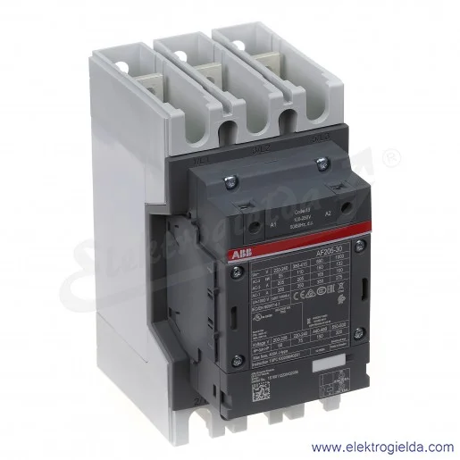 Stycznik AF205-30-00-13 100-250V AC/DC, 110KW/400V 205A AC-3, 350A AC-1, 3-polowy Stycznik AF205-30-00-13 100-250V AC/DC, 110KW/400V 205A AC-3, 350A AC-1, 3-polowy