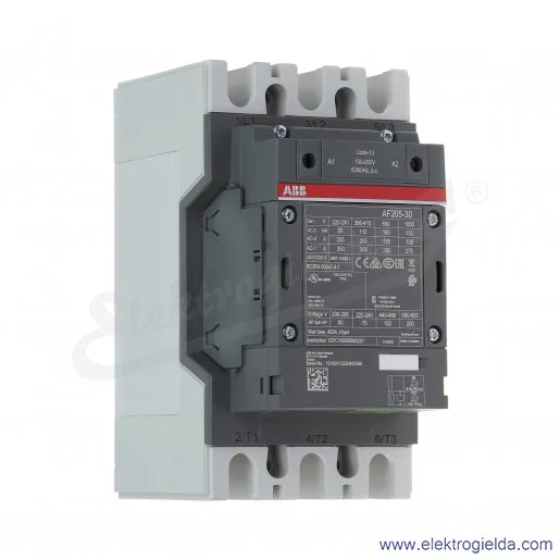 Stycznik AF205-30-00-13 100-250V AC/DC, 110KW/400V 205A AC-3, 350A AC-1, 3-polowy Stycznik AF205-30-00-13 100-250V AC/DC, 110KW/400V 205A AC-3, 350A AC-1, 3-polowy
