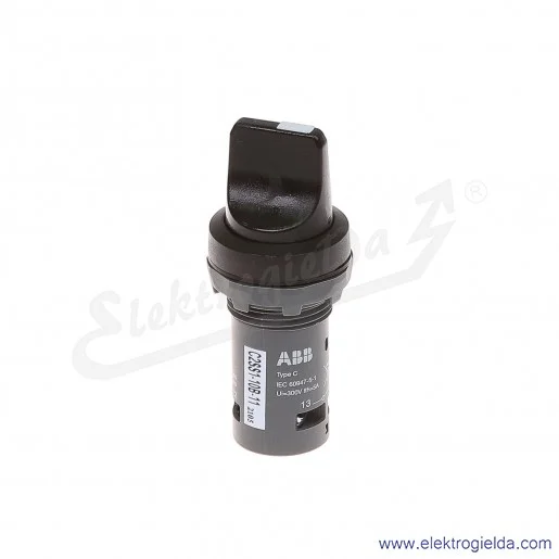 Przełącznik C2SS1-10B-11 0-1 czarny 1NO+1NC pokrętny piórkowy stabilny Przełącznik C2SS1-10B-11 0-1 czarny 1NO+1NC pokrętny piórkowy stabilny