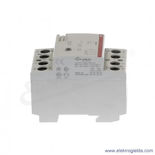 Stycznik modułowy ESB40-22-24AC/DC 40A 2NO+2NC Stycznik modułowy ESB40-22-24AC/DC 40A 2NO+2NC