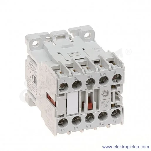 Stycznik MC1A310AT9 48V AC 50/60 HZ, 1NO, 4KW/400V AC-3, 20A AC-1, 3-polowy Stycznik MC1A310AT9 48V AC 50/60 HZ, 1NO, 4KW/400V AC-3, 20A AC-1, 3-polowy