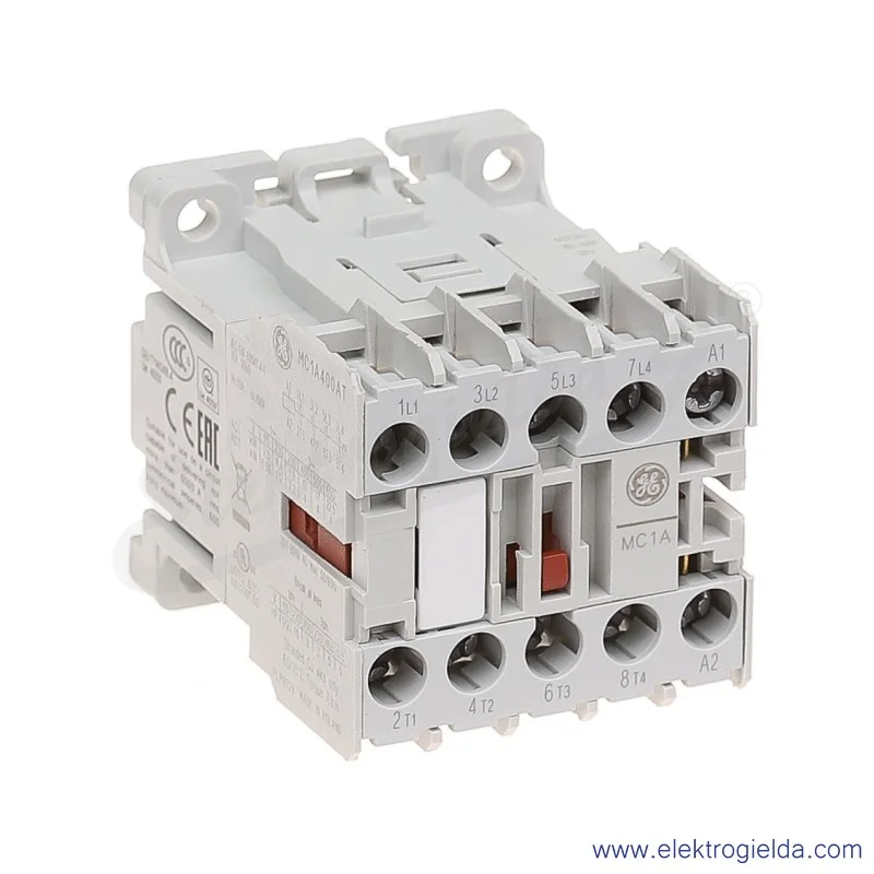 Stycznik MC1A400ATU 400V AC 50/60 HZ 4KW/400V AC-3, 20A AC-1, 4-polowy Stycznik MC1A400ATU 400V AC 50/60 HZ 4KW/400V AC-3, 20A AC-1, 4-polowy