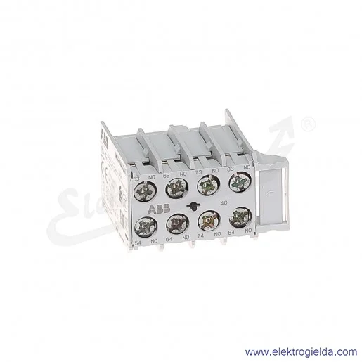 Blok styków pomocniczych MARN440AT czołowe 4NO Blok styków pomocniczych MARN440AT czołowe 4NO