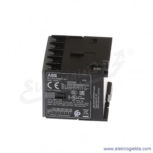 Stycznik B6-30-10-80 230 AC, 1NO, 4KW/400V 12A AC-3, 20A AC-1, 3-polowy Stycznik B6-30-10-80 230 AC, 1NO, 4KW/400V 12A AC-3, 20A AC-1, 3-polowy