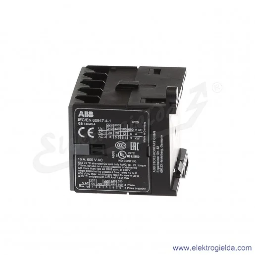 Stycznik BC7-40-00-01 24 DC, 5.5KW/400V 16A AC-3, 20A AC-1, 4-polowy Stycznik BC7-40-00-01 24 DC, 5.5KW/400V 16A AC-3, 20A AC-1, 4-polowy