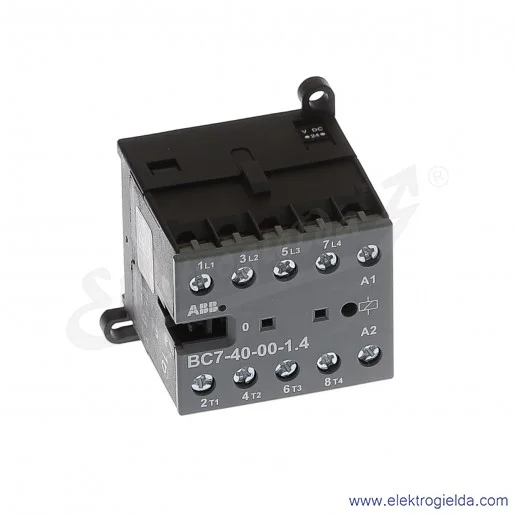 Stycznik interfejsowy BC7-40-00-1.4-81 24 DC, 5.5KW/400V 16A AC-3, 20A AC-1, 4-polowy Stycznik interfejsowy BC7-40-00-1.4-81 24 DC, 5.5KW/400V 16A AC-3, 20A AC-1, 4-polowy