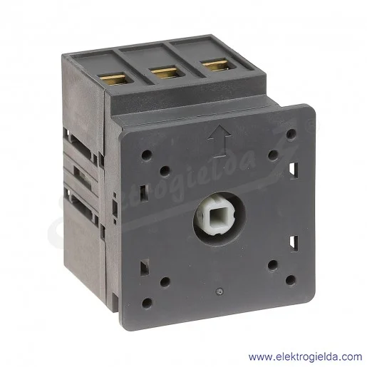 Rozłącznik izolacyjny OT63FT3 63A 3P napęd z przodu, bez wałka i rączki mocowane na drzwiach Rozłącznik izolacyjny OT63FT3 63A 3P napęd z przodu, bez wałka i rączki mocowane na drzwiach