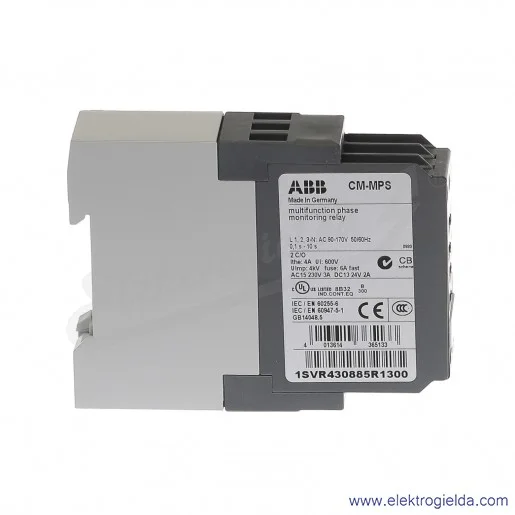 Przekaźnik monitorujący CM-MPS 3-fazowy 90-170V AC Przekaźnik monitorujący CM-MPS 3-fazowy 90-170V AC