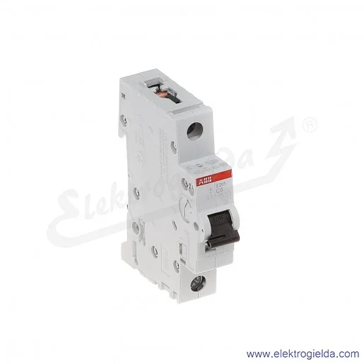 Wyłącznik nadprądowy S201-C6 1P C 6A AC 6kA Wyłącznik nadprądowy S201-C6 1P C 6A AC 6kA