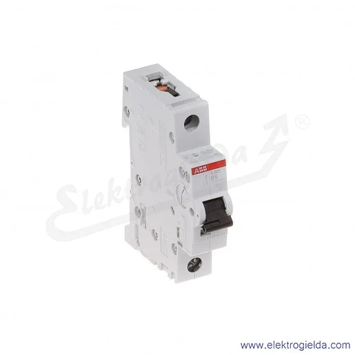 Wyłącznik nadprądowy S201-B6 1P B 6A AC 6kA Wyłącznik nadprądowy S201-B6 1P B 6A AC 6kA