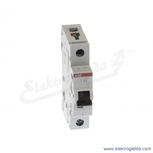 Wyłącznik nadprądowy S201-B6 1P B 6A AC 6kA Wyłącznik nadprądowy S201-B6 1P B 6A AC 6kA