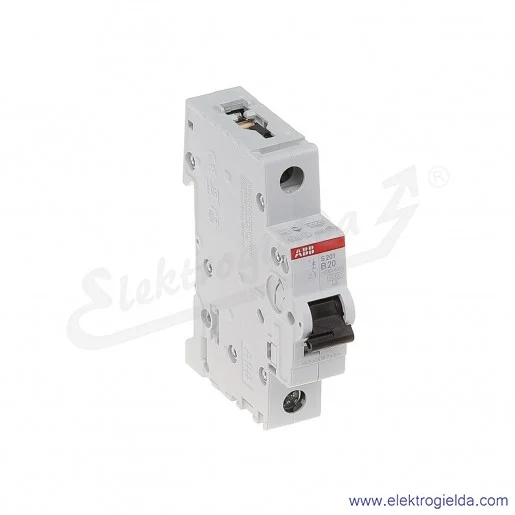 Wyłącznik nadprądowy S201-B20 1P B 20A AC 6kA Wyłącznik nadprądowy S201-B20 1P B 20A AC 6kA