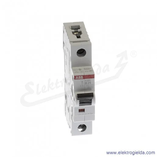 Wyłącznik nadprądowy S201-B25 1P B 25A AC 6kA Wyłącznik nadprądowy S201-B25 1P B 25A AC 6kA