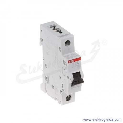 Wyłącznik nadprądowy S201-C20 1P C 20A AC 6kA Wyłącznik nadprądowy S201-C20 1P C 20A AC 6kA