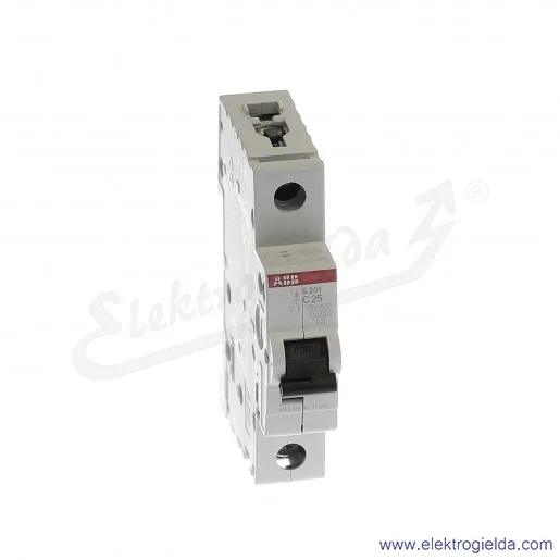 Wyłącznik nadprądowy S201-C25 1P C 25A AC 6kA Wyłącznik nadprądowy S201-C25 1P C 25A AC 6kA