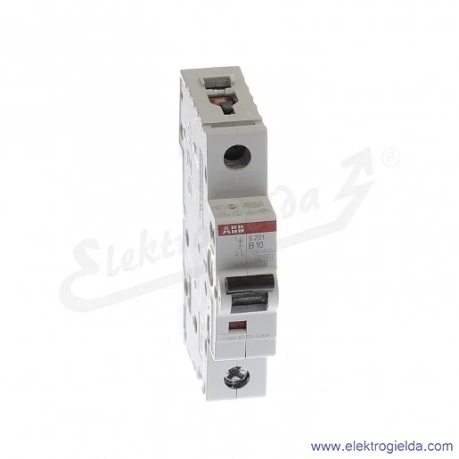 Wyłącznik nadprądowy S201-B10 1P B 10A AC 6kA Wyłącznik nadprądowy S201-B10 1P B 10A AC 6kA