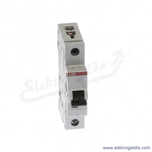 Wyłącznik nadprądowy S201-B13 1P B 13A AC 6kA Wyłącznik nadprądowy S201-B13 1P B 13A AC 6kA