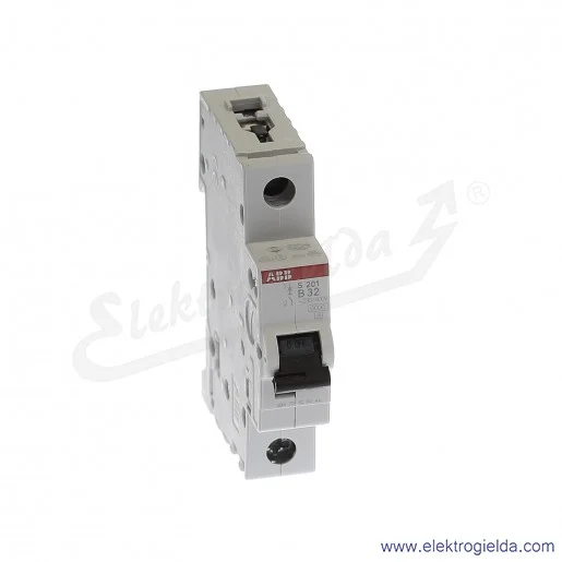 Wyłącznik nadprądowy S201-B32 1P B 32A AC 6kA Wyłącznik nadprądowy S201-B32 1P B 32A AC 6kA