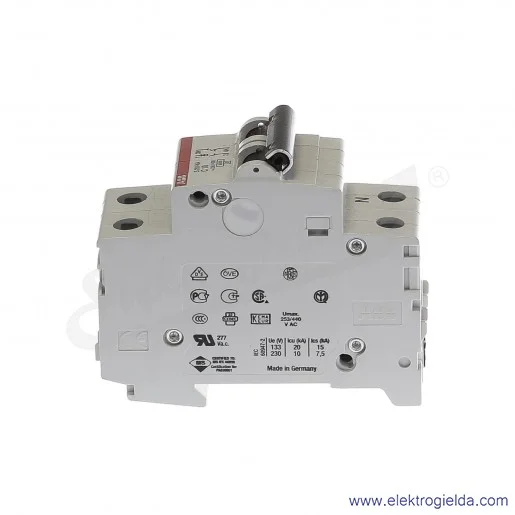 Wyłącznik nadprądowy S201-C10 NA 1P+N C 10A AC 6kA Wyłącznik nadprądowy S201-C10 NA 1P+N C 10A AC 6kA