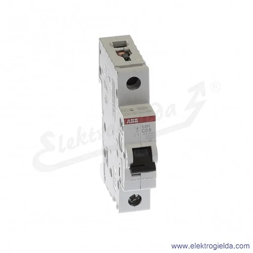Wyłącznik nadprądowy S201-C0.5 1P C 0.5A AC 6kA Wyłącznik nadprądowy S201-C0.5 1P C 0.5A AC 6kA