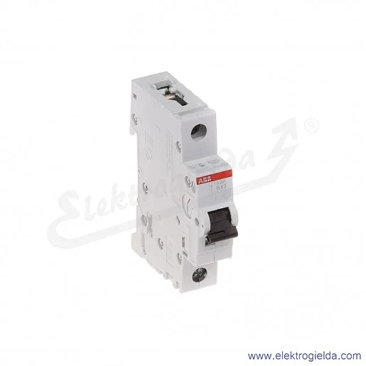 Wyłącznik nadprądowy S201-B63 1P B 63A AC 6kA Wyłącznik nadprądowy S201-B63 1P B 63A AC 6kA