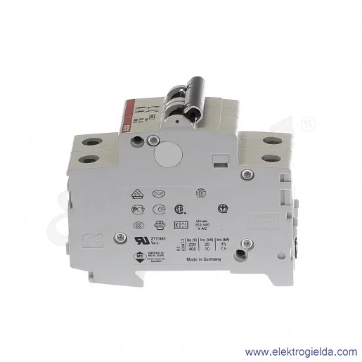 Wyłącznik nadprądowy S202-D10 2P D 10A AC 6kA Wyłącznik nadprądowy S202-D10 2P D 10A AC 6kA