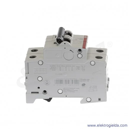 Wyłącznik nadprądowy S202-C10 2P C 10A AC 6kA Wyłącznik nadprądowy S202-C10 2P C 10A AC 6kA