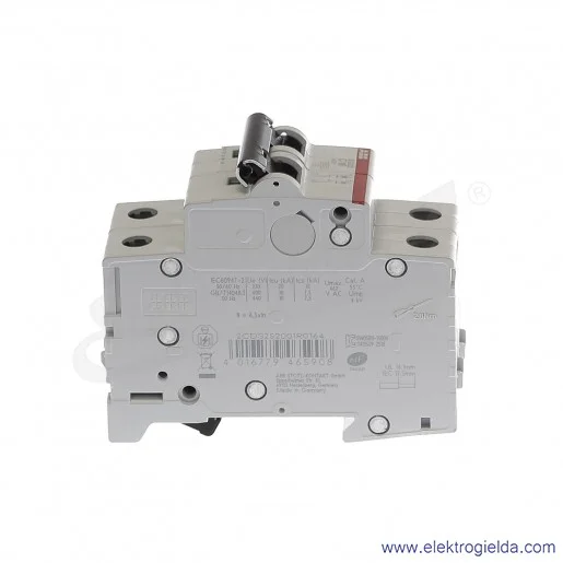 Wyłącznik nadprądowy S202-C16 2P C 16A AC 6kA Wyłącznik nadprądowy S202-C16 2P C 16A AC 6kA