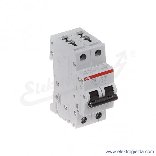 Wyłącznik nadprądowy S202-B25 2P B 25A AC 6kA Wyłącznik nadprądowy S202-B25 2P B 25A AC 6kA