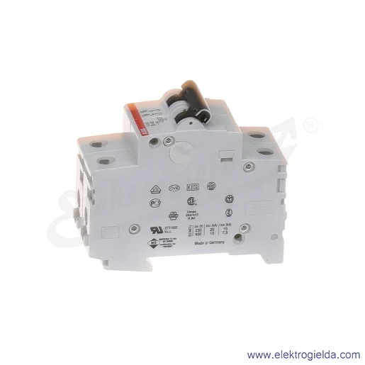 Wyłącznik nadprądowy S202-B40 2P B 40A AC 6kA Wyłącznik nadprądowy S202-B40 2P B 40A AC 6kA