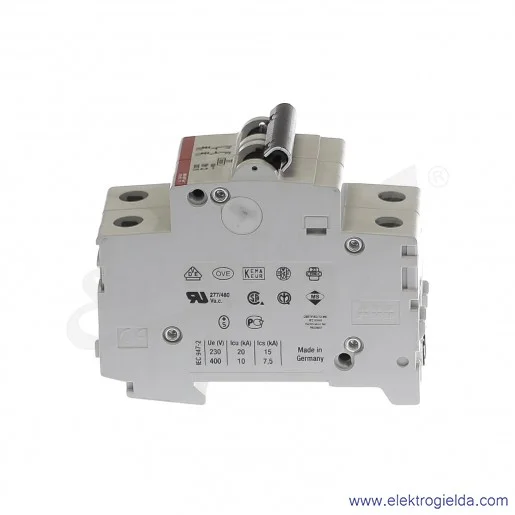 Wyłącznik nadprądowy S202-C40 2P C 40A AC 6kA Wyłącznik nadprądowy S202-C40 2P C 40A AC 6kA