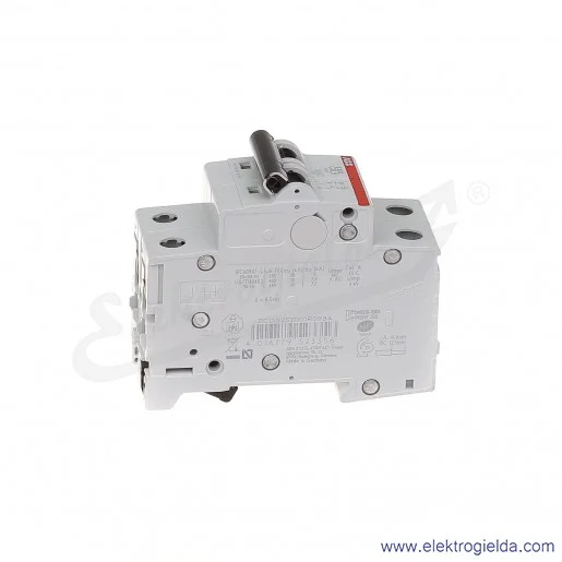 Wyłącznik nadprądowy S202-C0.5 2P C 0.5A AC 6kA Wyłącznik nadprądowy S202-C0.5 2P C 0.5A AC 6kA