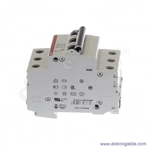 Wyłącznik nadprądowy S203-C4 3P C 4A AC 6kA Wyłącznik nadprądowy S203-C4 3P C 4A AC 6kA