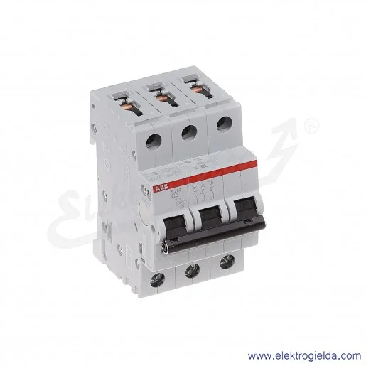 Wyłącznik nadprądowy S203-C3 3P C 3A AC 6kA Wyłącznik nadprądowy S203-C3 3P C 3A AC 6kA